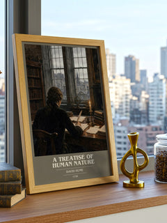 A Treatise of Human Nature book cover poster colour and style options – David Hume book art