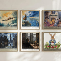 A Treatise of Human Nature literary print in frame leaning in hallway – philosophy wall art