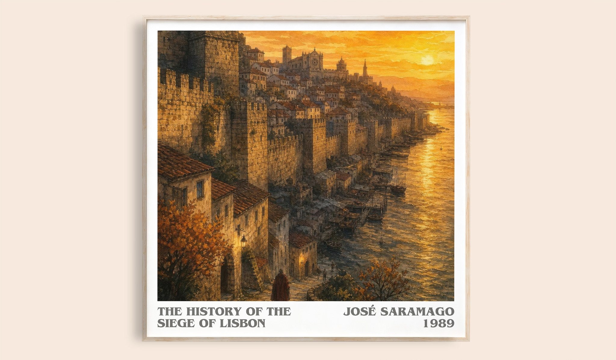The History of the Siege of Lisbon Literary Art Print by José Saramago