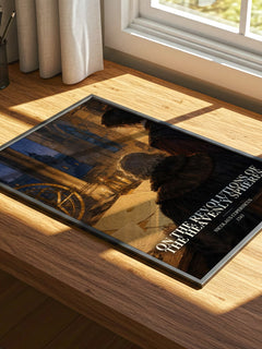 On the Revolutions of the Heavenly Spheres watercolour book poster framed on wall – non fiction wall art