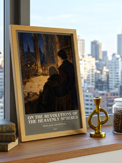 On the Revolutions of the Heavenly Spheres book cover poster colour and style options – Nicolaus Copernicus book art