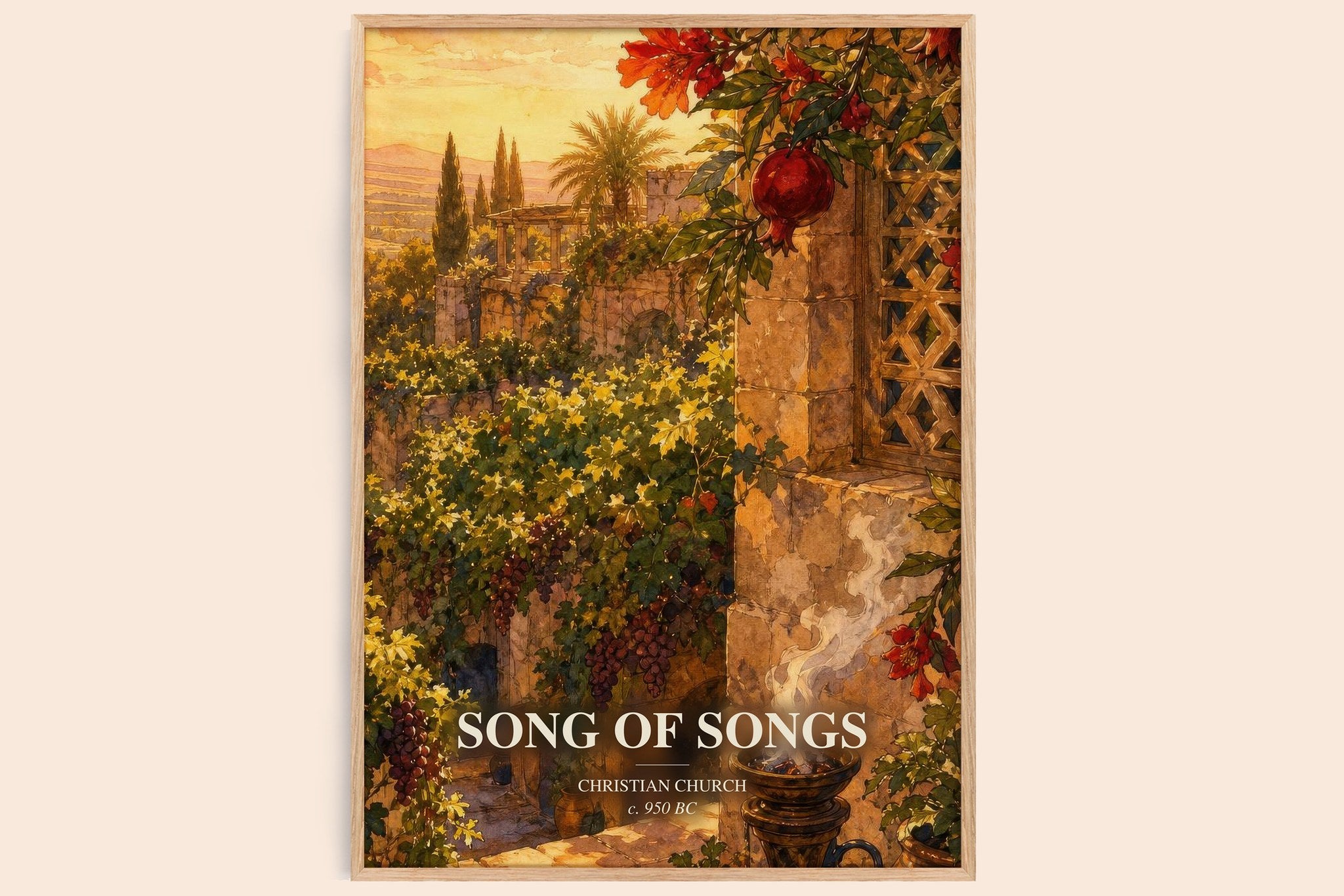 Song of Songs Book Watercolour Illustration by Christian Church