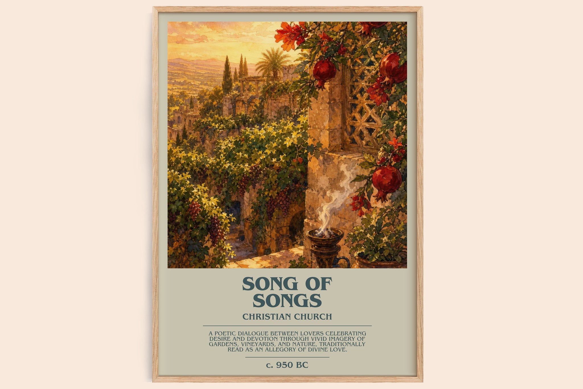 Song of Songs Bookish Wall Art by Christian Church