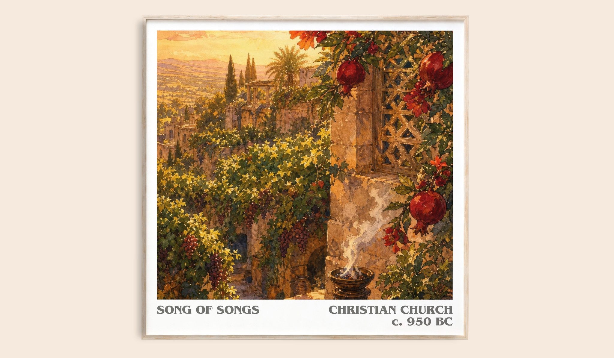Song of Songs Literary Art Print by Christian Church