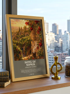 Song of Songs bookish poster colour and style options – Christian Church book art