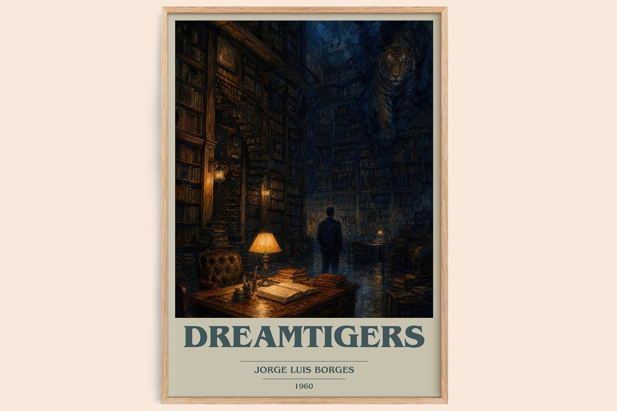 Dreamtigers Book Cover Poster by Jorge Luis Borges