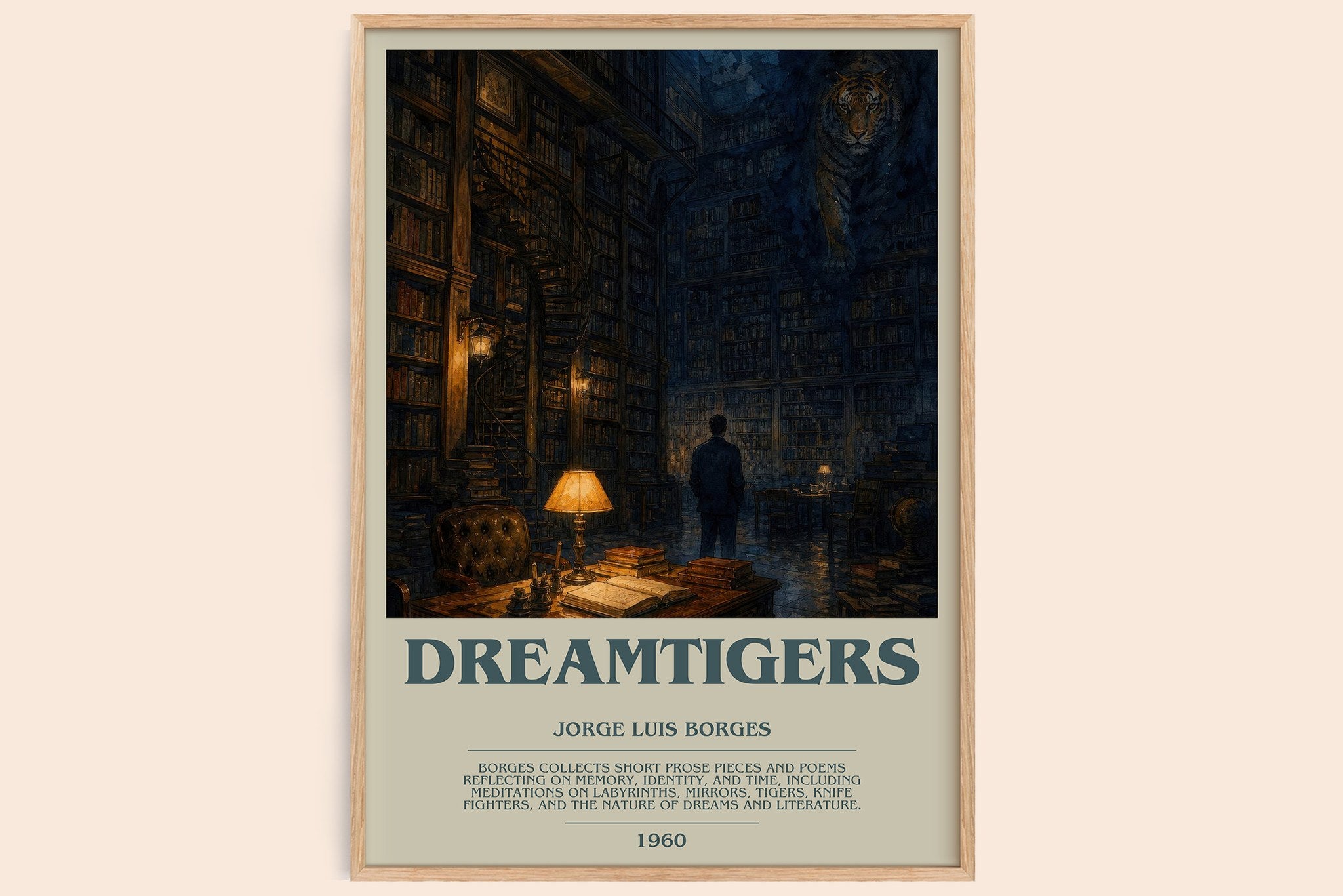 Dreamtigers Bookish Wall Art by Jorge Luis Borges