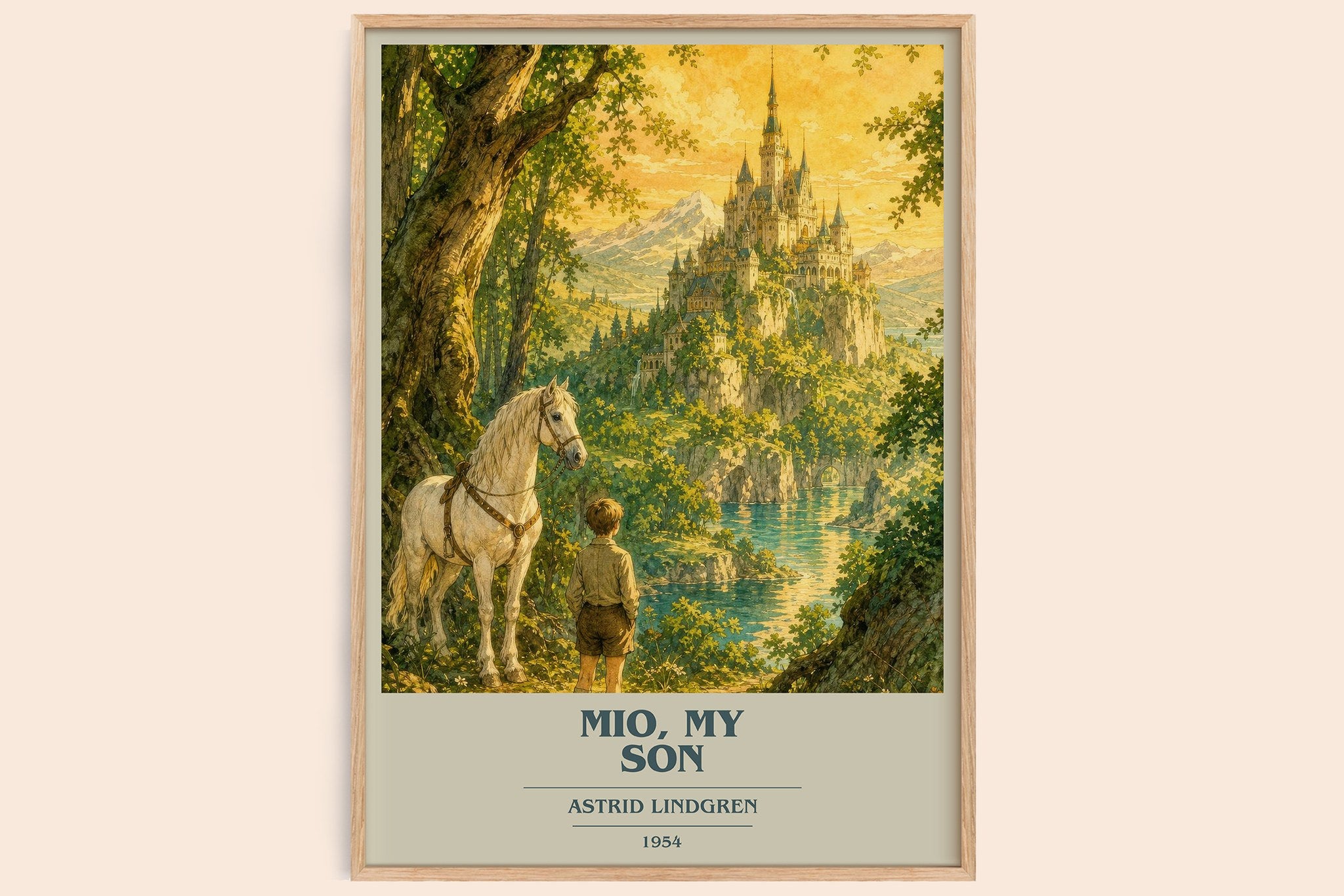 Mio, My Son Book Cover Poster by Astrid Lindgren