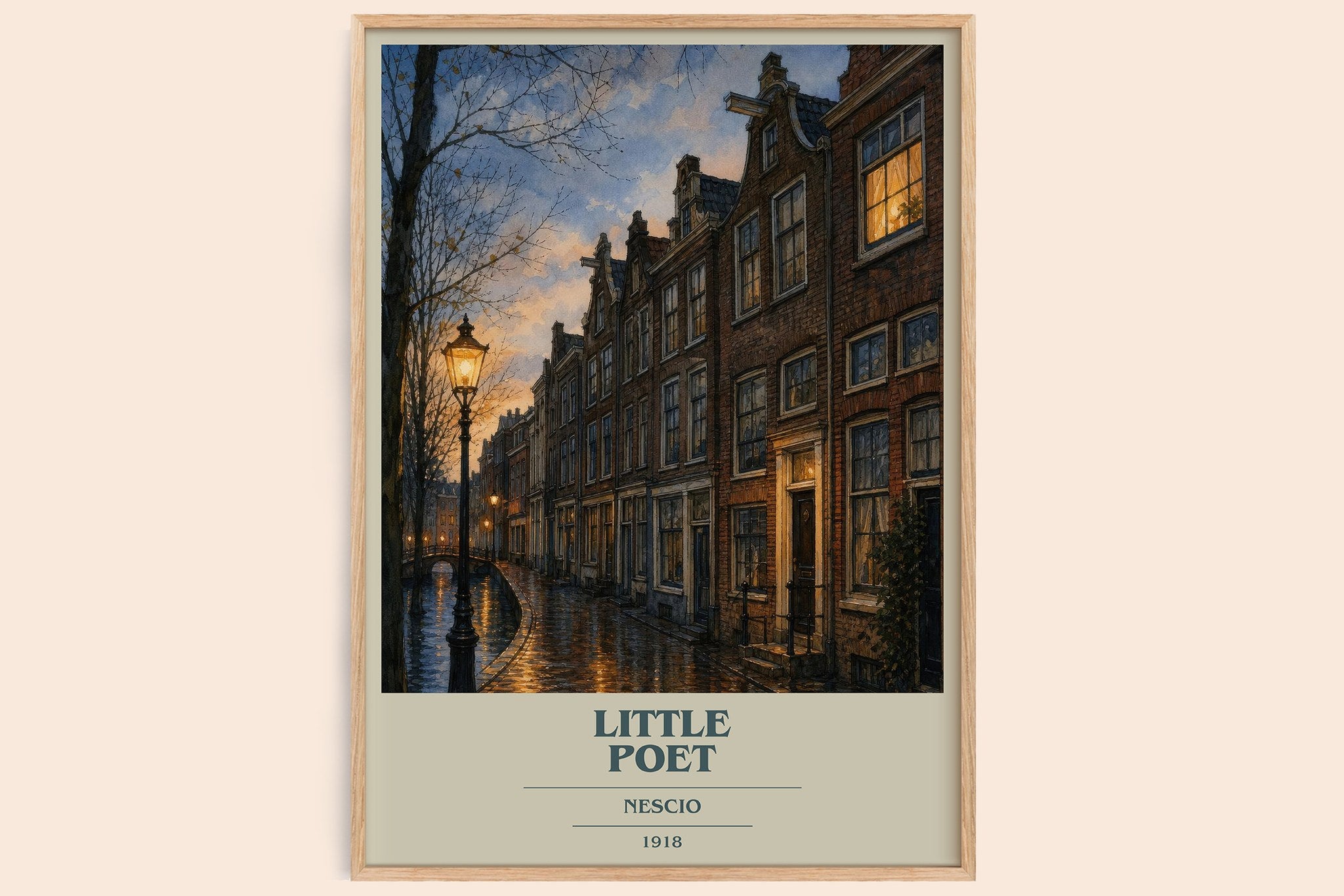 Little Poet Book Cover Poster by Nescio