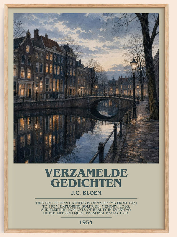 Verzamelde Gedichten Bookish Wall Art by J.C. Bloem – framed poster