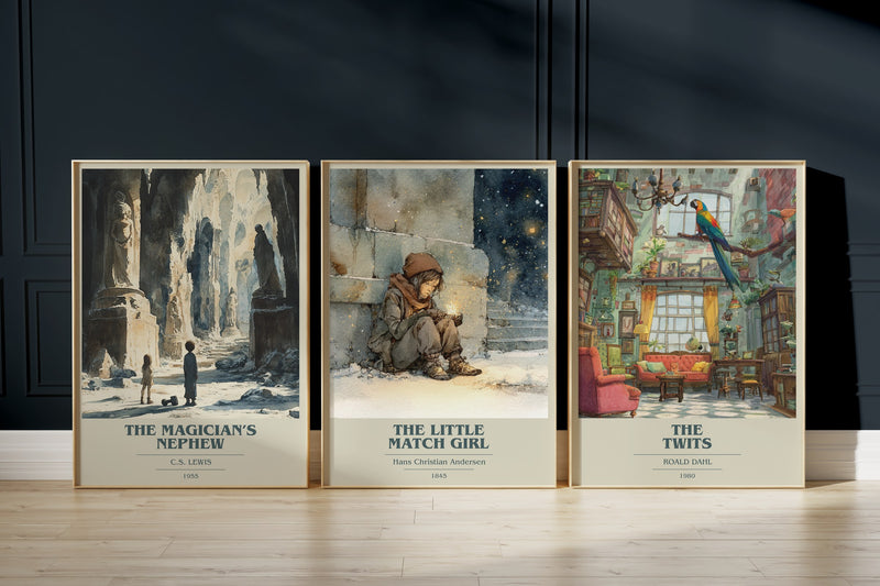 Children's Classics: The Magician'S Nephew, The Little Match Girl, The Twits framed art prints