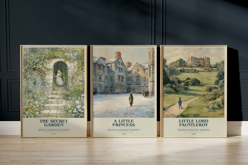 Burnett Classics: The Secret Garden, A Little Princess, Little Lord Fauntleroy framed art prints