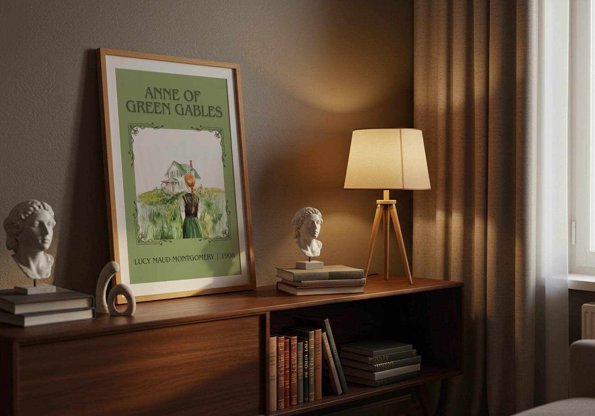 Anne Of Green Gables by Lucy Maud Montgomery High Quality Poster Print. Fast, Free Delivery Wall Art. Author and Blurb Book/Novel Artwork