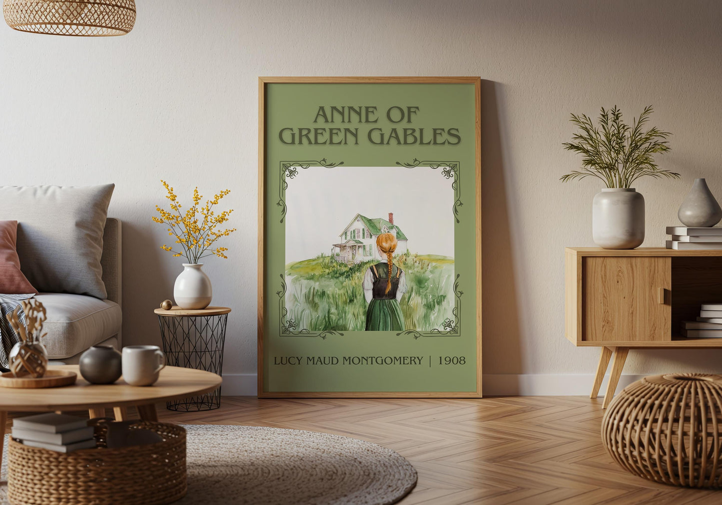 Anne Of Green Gables by Lucy Maud Montgomery High Quality Poster Print. Fast, Free Delivery Wall Art. Author and Blurb Book/Novel Artwork