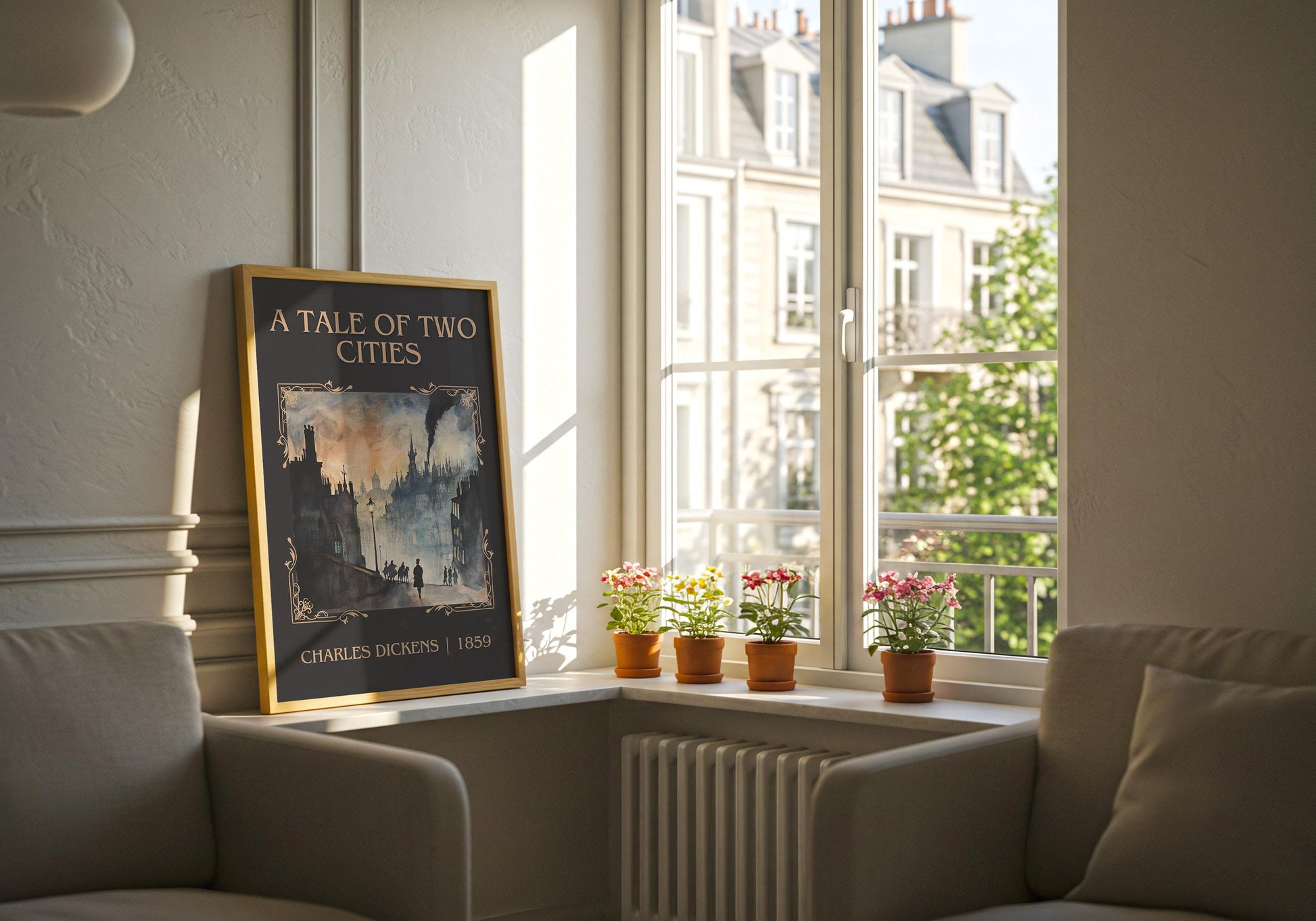 A Tale of Two Cities by Charles Dickens High Quality Poster Print. Fast, Free Delivery Wall Art. Author and Blurb Book Artwork