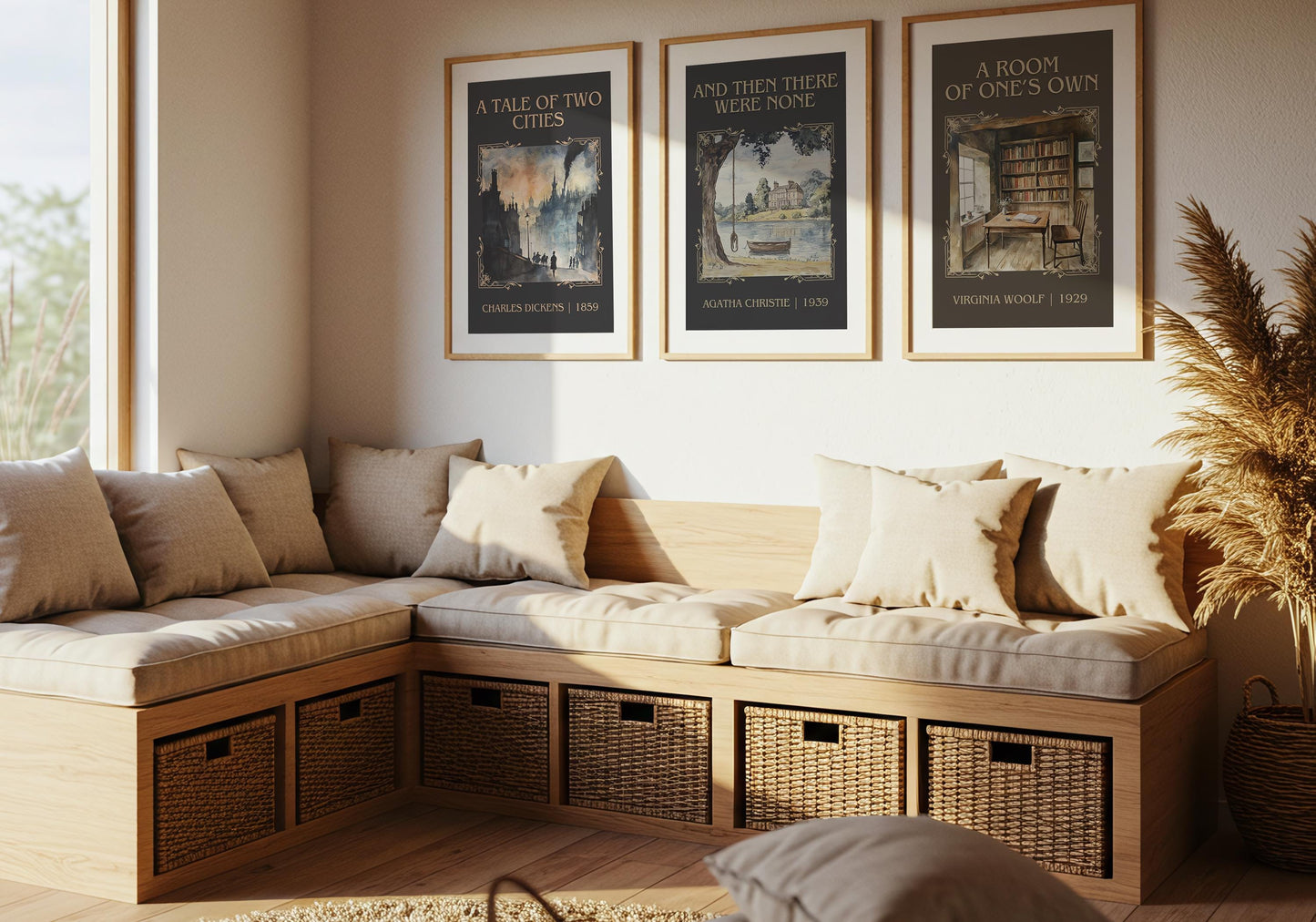 A Room Of One's Own by Virginia Woolf High Quality Poster Print. Free Delivery Wall Art. Author and Blurb Book/Novel Artwork