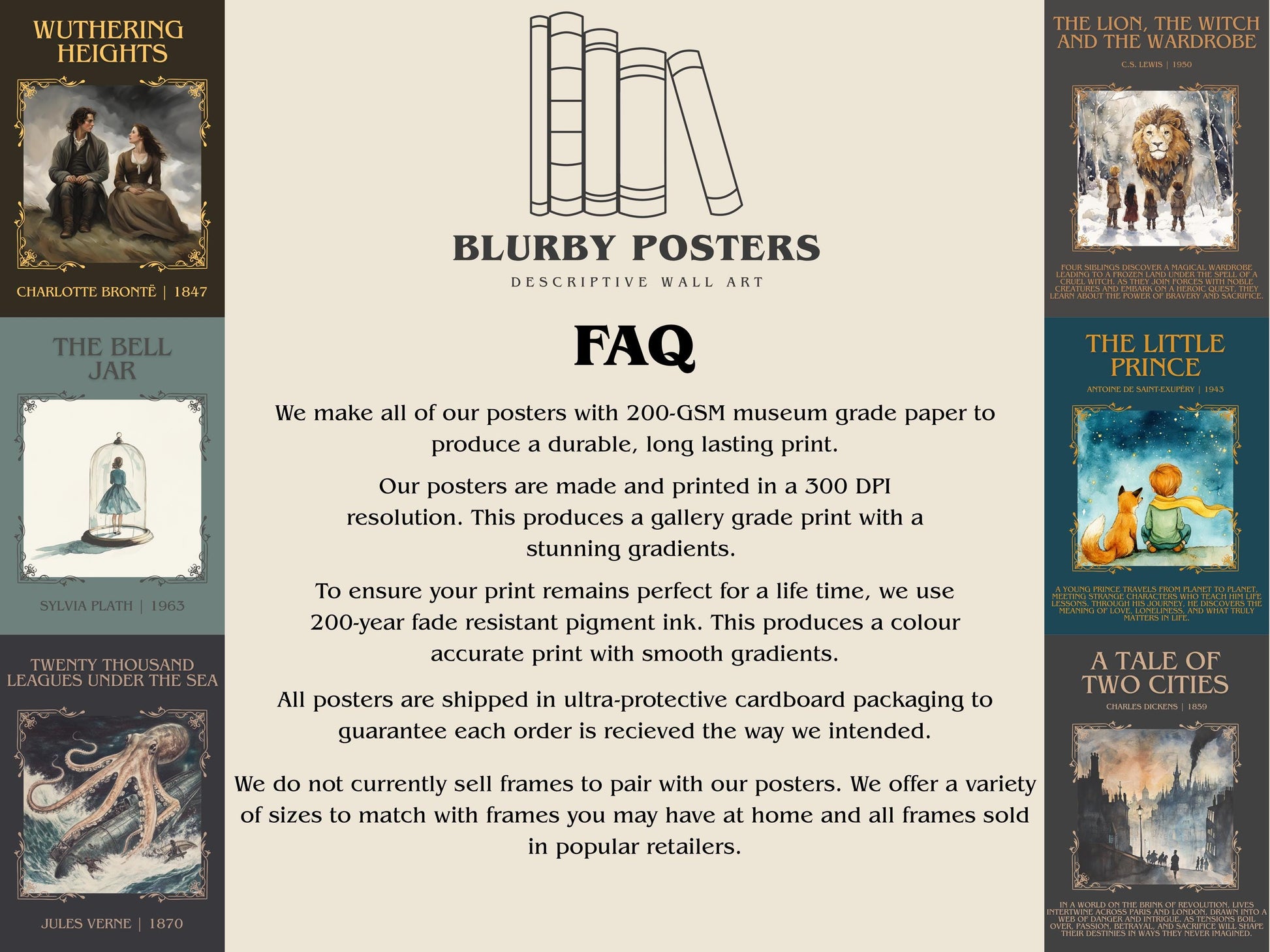 David Copperfield by Charles Dickens High Quality Poster Print. Free Delivery Wall Art. Author & Blurb Book/Novel Minimalist Home Art Gift