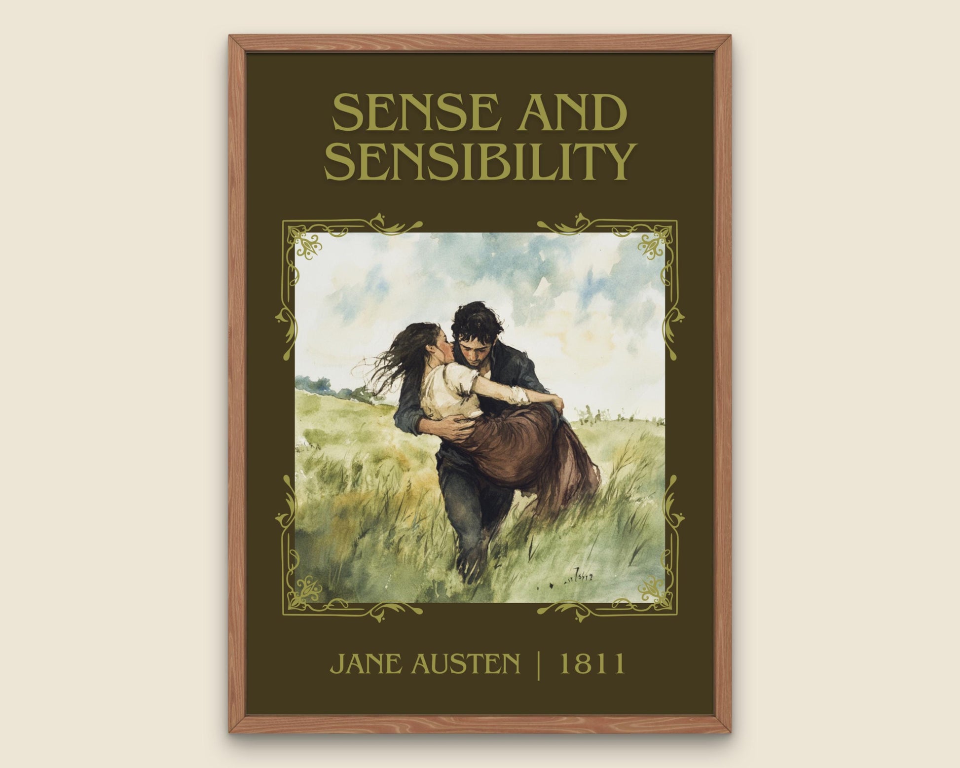 Sense and Sensability by Jane Austen High Quality Poster Print. Fast, Free Delivery Wall Art. Author, Title Book/Novel Artwork. Minimalist