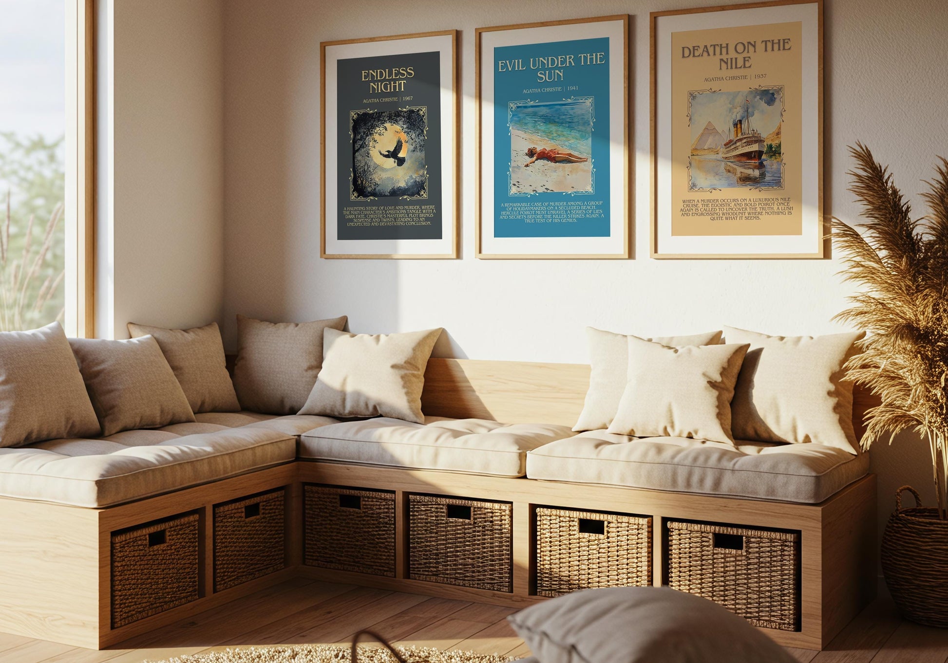 Endless Night by Agatha Christie Descriptive, High Quality Poster Print. Free Delivery Wall Art.Author and Blurb Book Artwork
