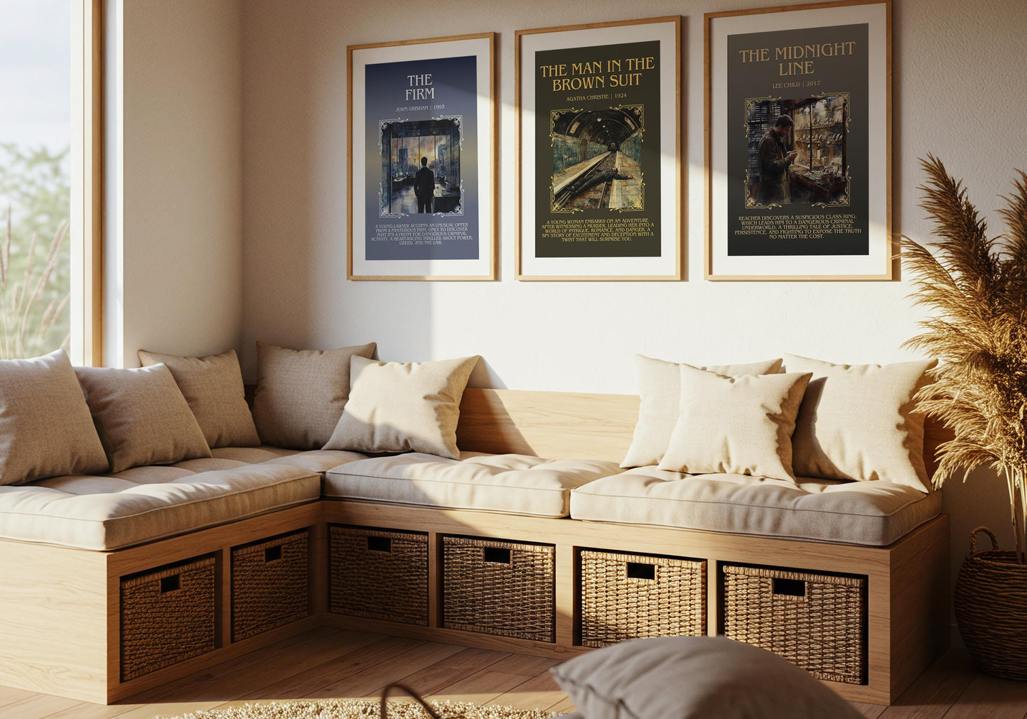 The Man In The Brown Suit by Agatha Christie Descriptive, High Quality Poster Print Free Delivery Wall Art. Author&Blurb Book Artwork.