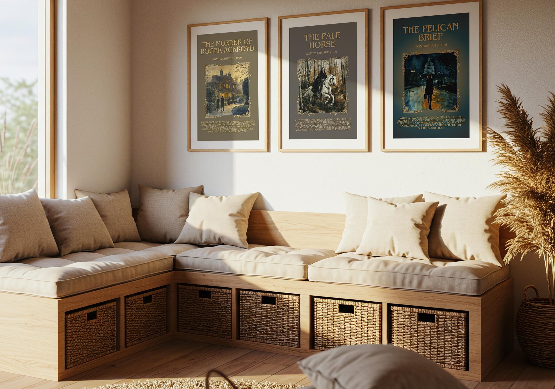 The Murder Of Roger Ackroyd by Agatha Christie Descriptive, High Quality Poster Print. Free Delivery Wall Art. Author&Blurb Book Artwork.
