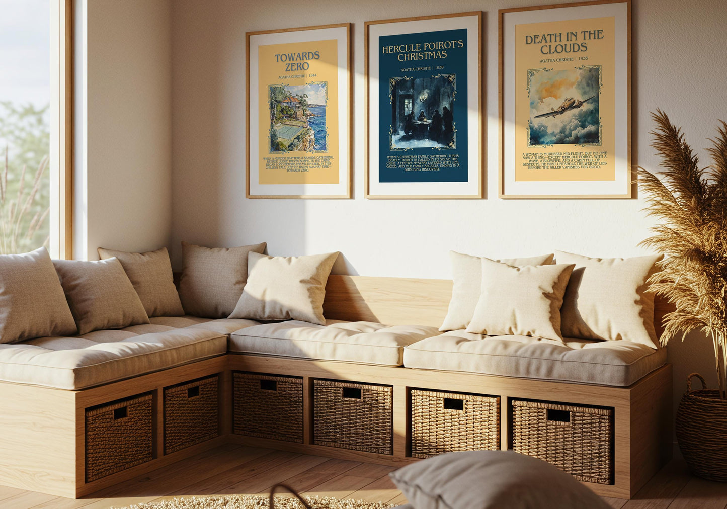 Towards Zero by Agatha Christie Descriptive, High Quality Poster Print.Free Delivery Wall Art.Author&Blurb Book Artwork. Book Summary Gift