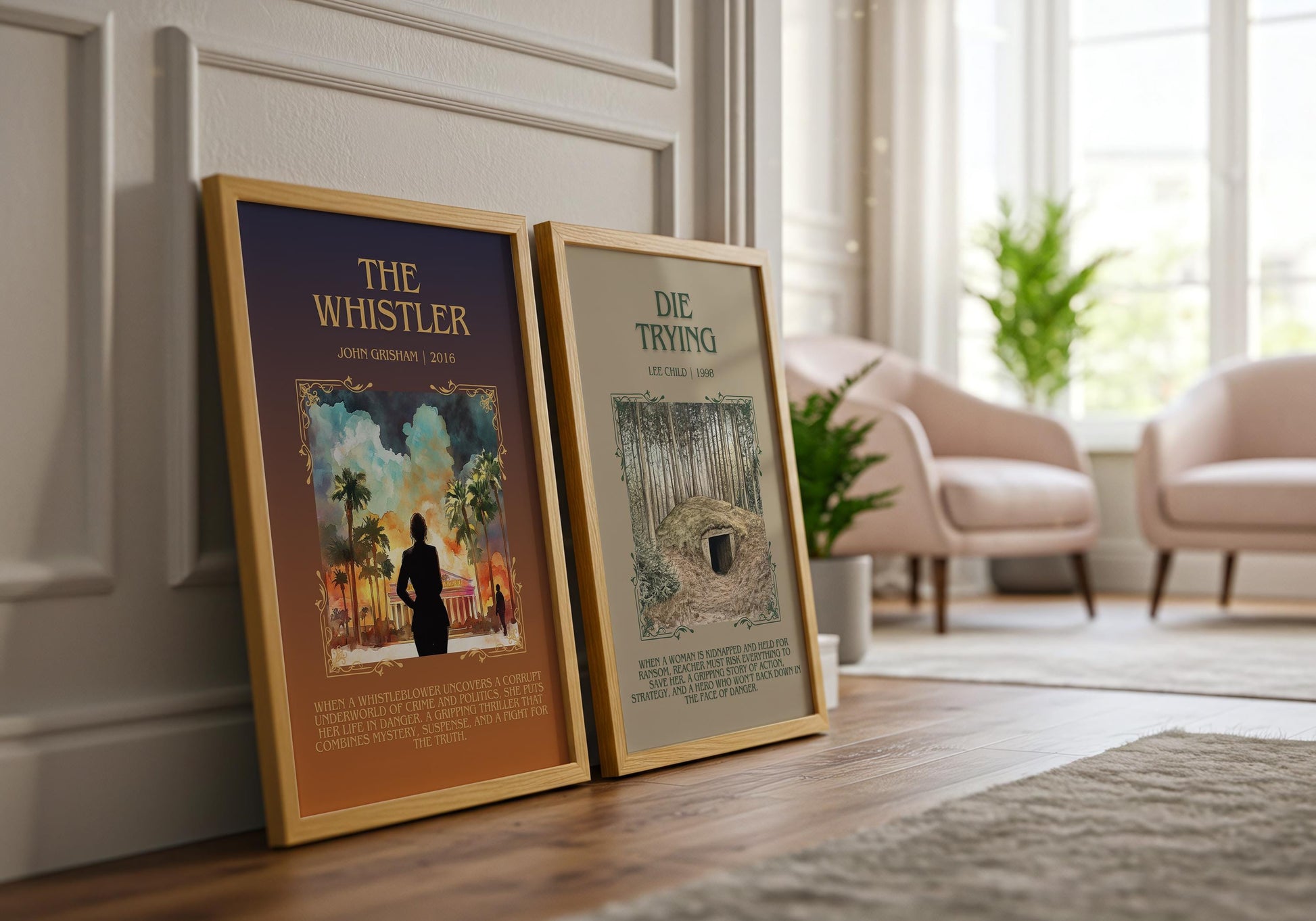 The Whistler by John Grisham Descriptive, High Quality Poster Print Free Delivery Wall Art. Author&Blurb Book Artwork. Book Summary Gift