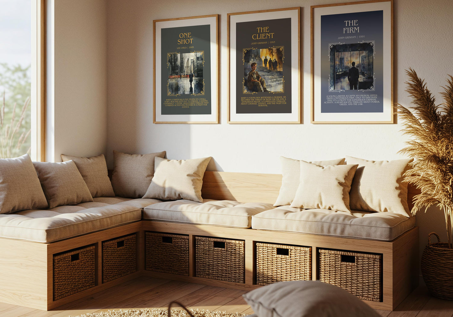 One Shot by Lee Child Descriptive, High Quality Poster Print. Fast, Free Delivery Wall Art. Author & Blurb Book Artwork. Book Summary Gift
