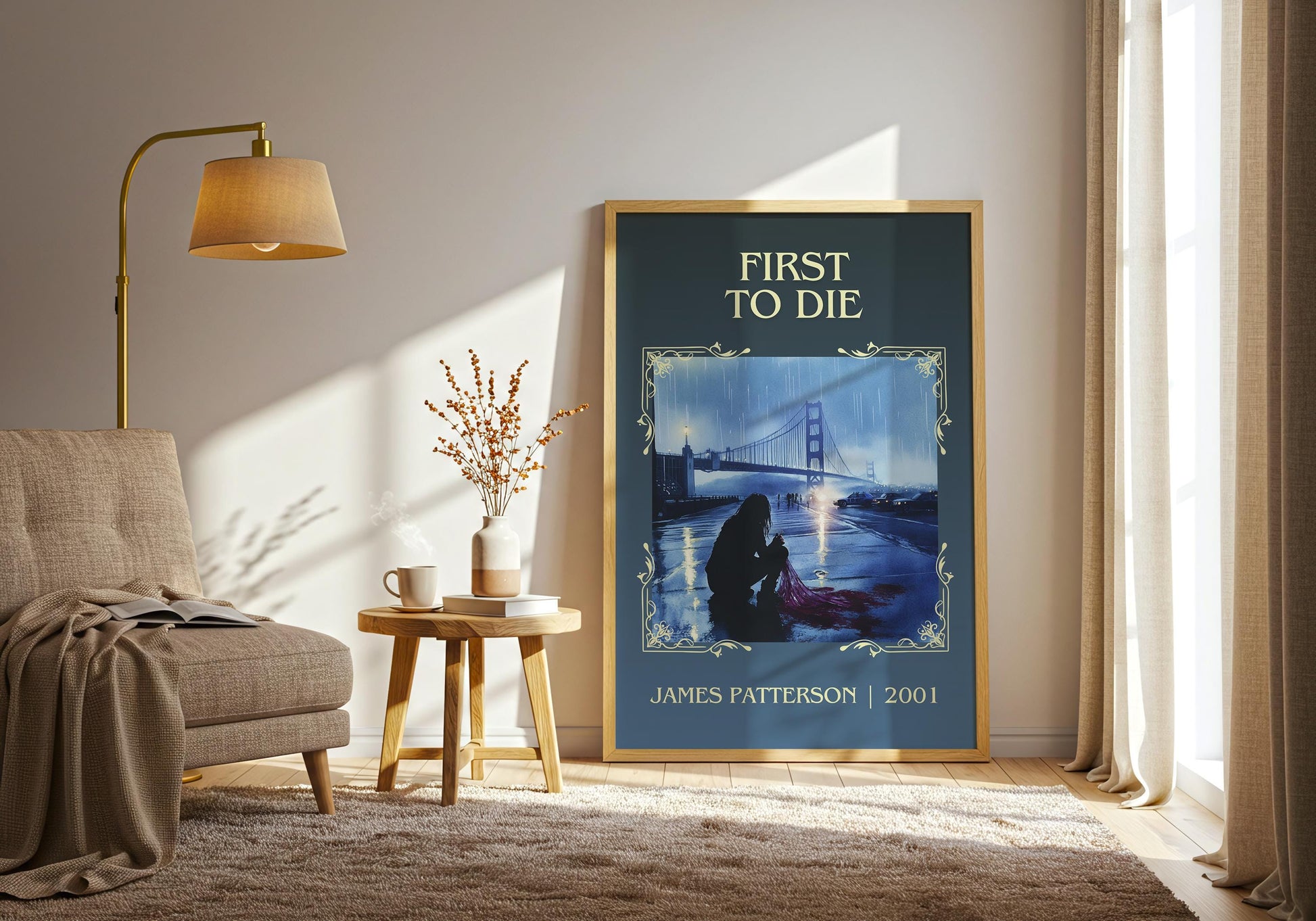 First To Die by James Patterson High Quality Poster Print. Free Delivery Wall Art. Author & Blurb Book/Novel Minimalist Art Gift Decor