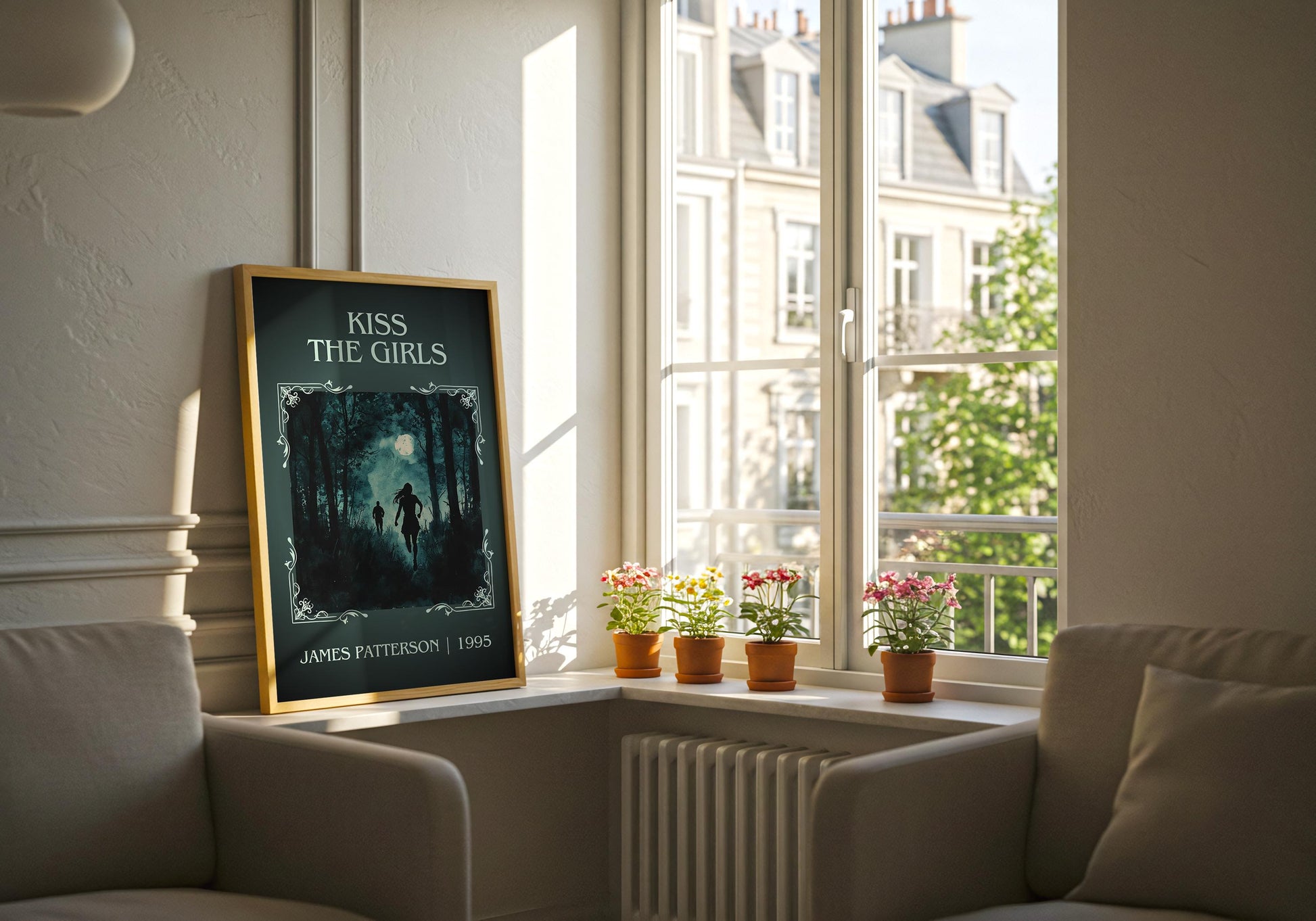 Kiss The Girls by James Patterson High Quality Poster Print. Free Delivery Wall Art. Author & Blurb Book/Novel Minimalist Art Gift Decor