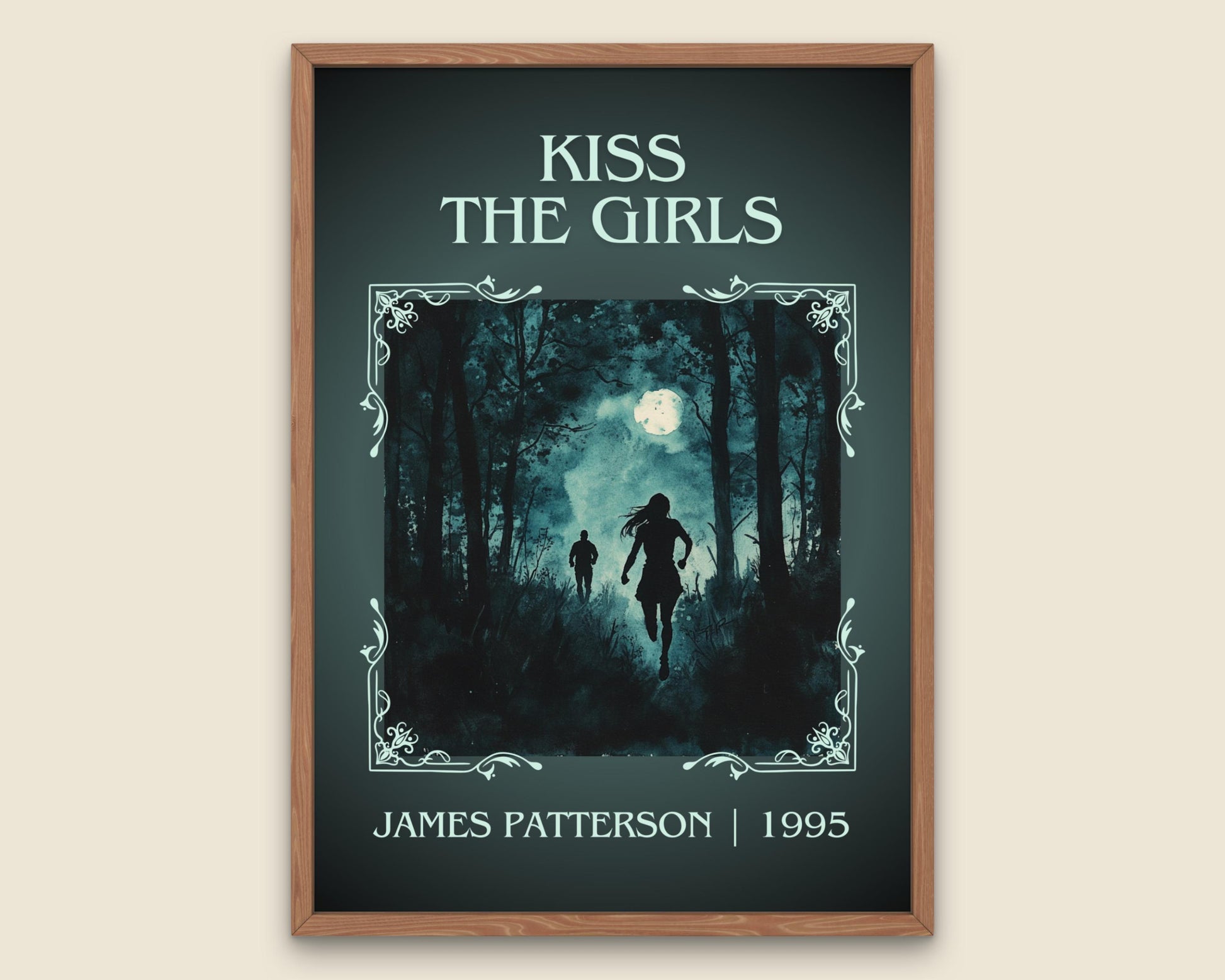 Kiss The Girls by James Patterson High Quality Poster Print. Free Delivery Wall Art. Author & Blurb Book/Novel Minimalist Art Gift Decor