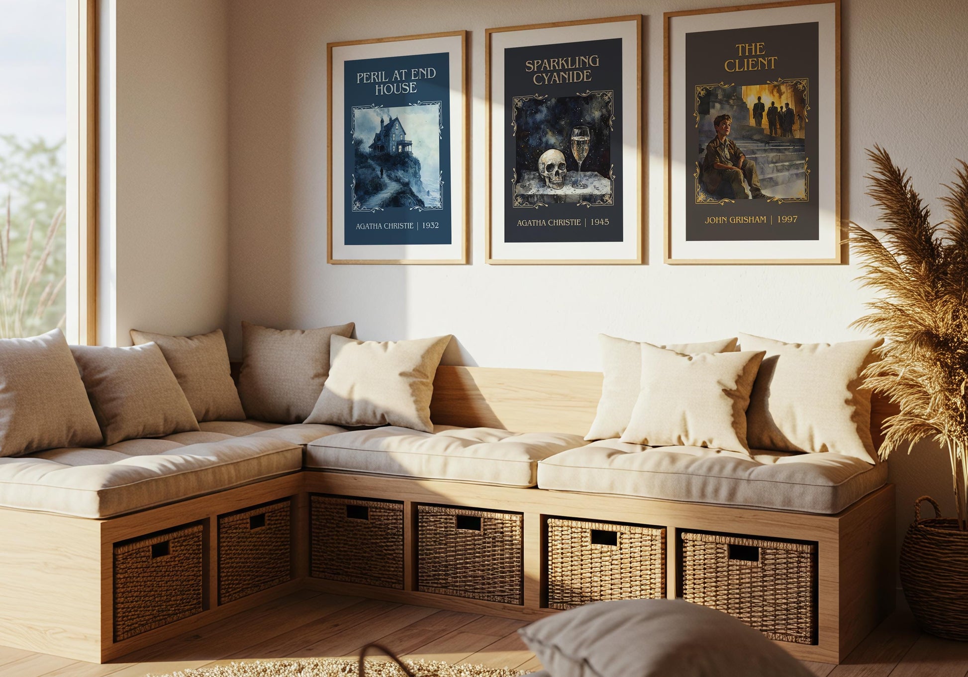 Peril At End House by Agatha Christie High Quality Poster Print. Free Delivery Wall Art. Author & Blurb Book/Novel Minimalist Art Gift Decor