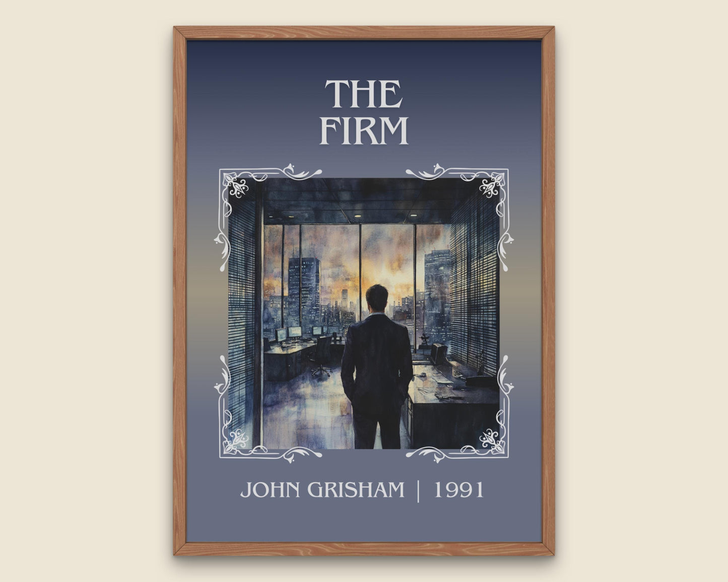 The Firm by John Grisham High Quality Poster Print. Free Delivery Wall Art. Author & Blurb Book/Novel Minimalist Art Gift Decor