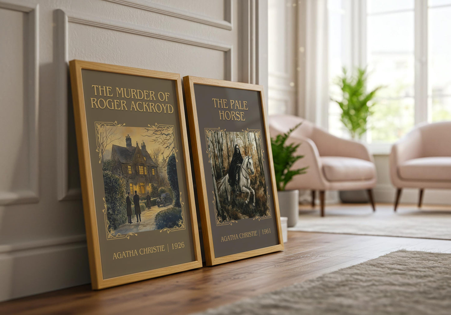 The Murder Of Roger Ackroyd by Agatha Christie High Quality Poster Print. Free Delivery Wall Art-Author&Blurb Book/Novel Minimalist Art Gift