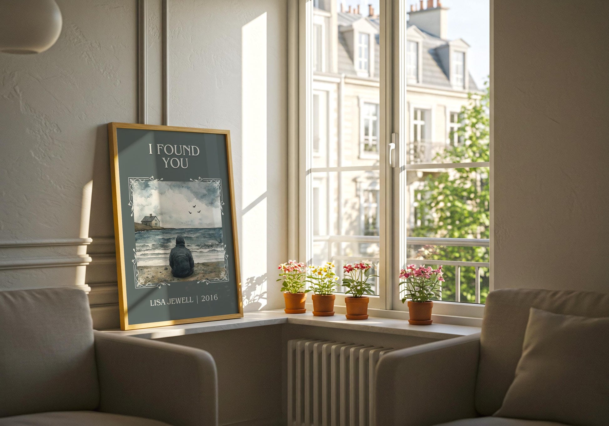 I Found You by Lisa Jewell High Quality Poster Print. Free Delivery Wall Art-Author & Blurb Book/Novel Minimalist Novel Art Gift