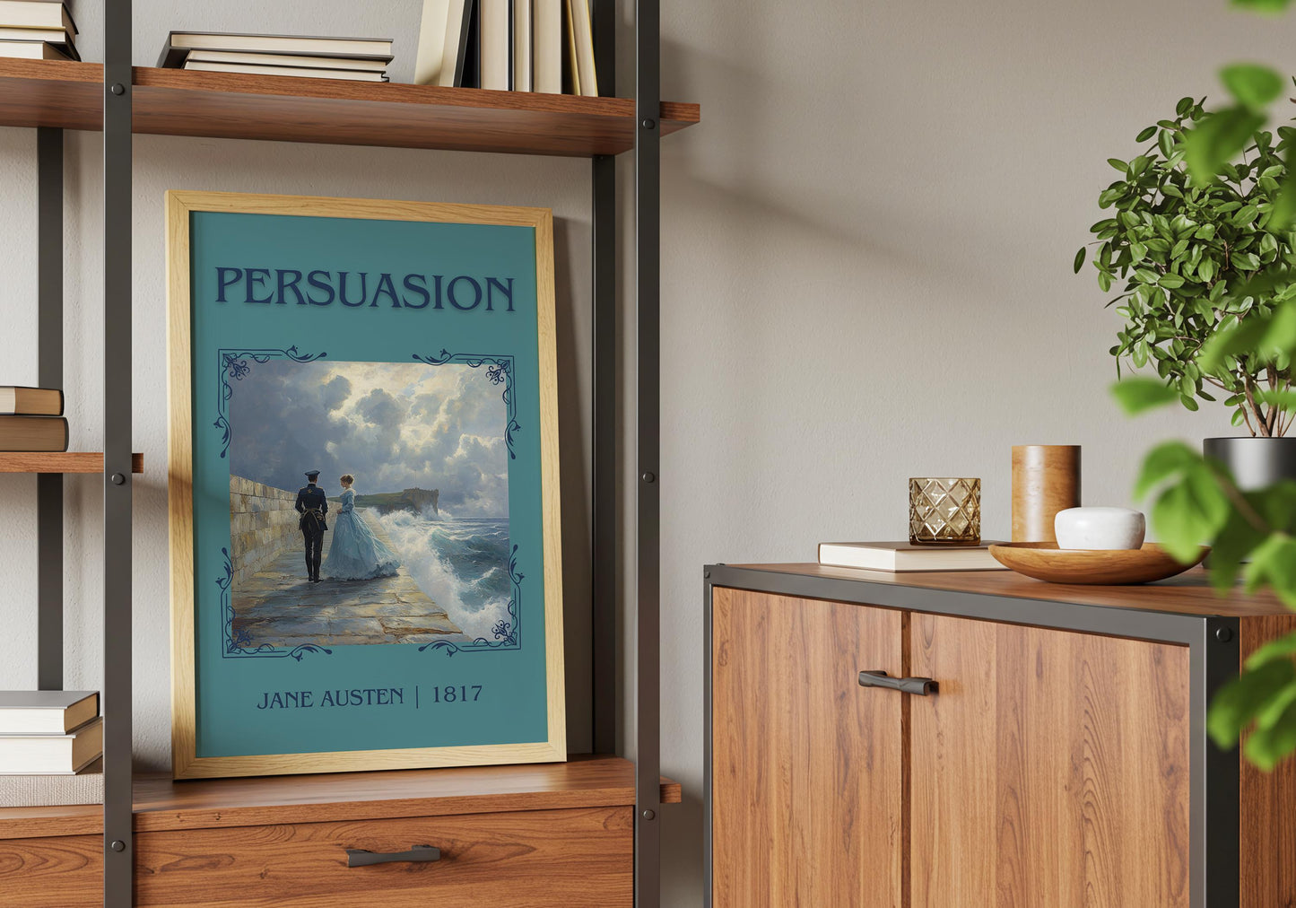 Persuasion by Jane Austen High Quality Poster Print. Free Delivery Wall Art-Author & Blurb Book/Novel Minimalist Novel Art Novel Gift