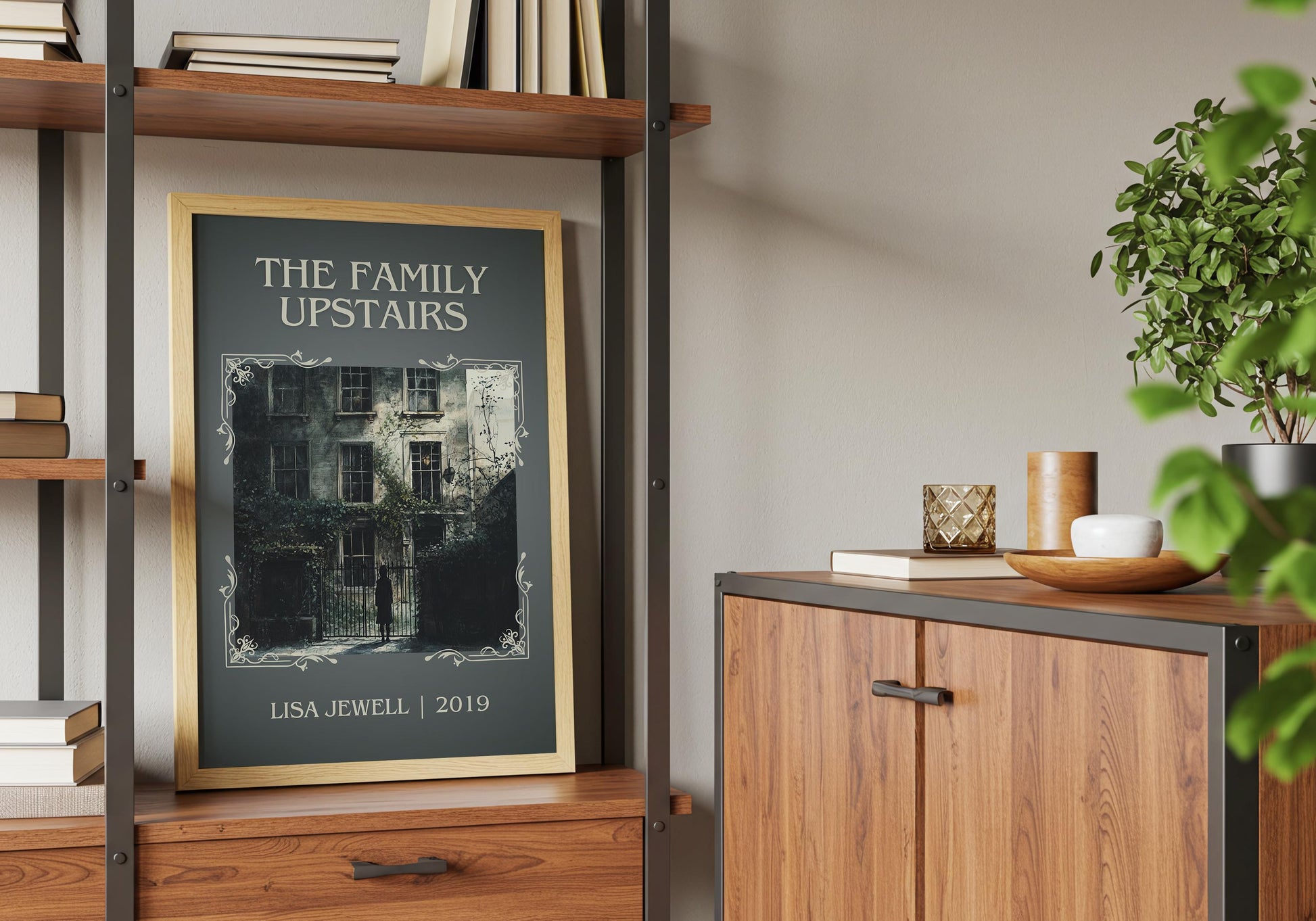 The Family Upstairs by Lisa Jewell High Quality Poster Print. Fast, Free Delivery Wall Art. Author, Title Book/Novel Artwork. Minimalist