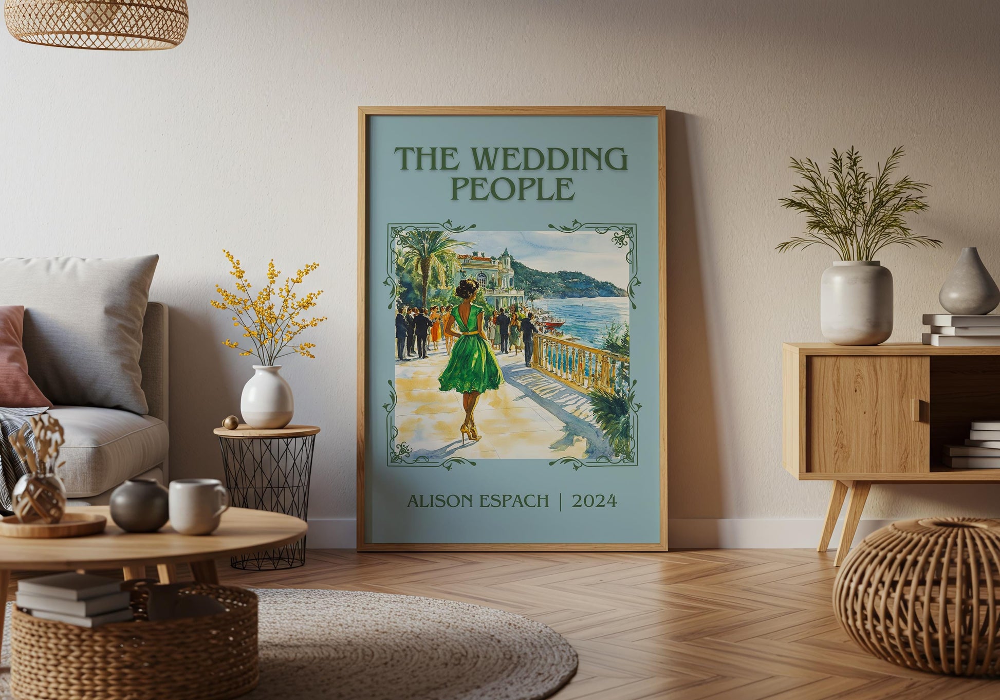 The Wedding People by Alison Espach High Quality Poster Print. Fast, Free Delivery Wall Art. Author, Title Book/Novel Artwork. Minimalist