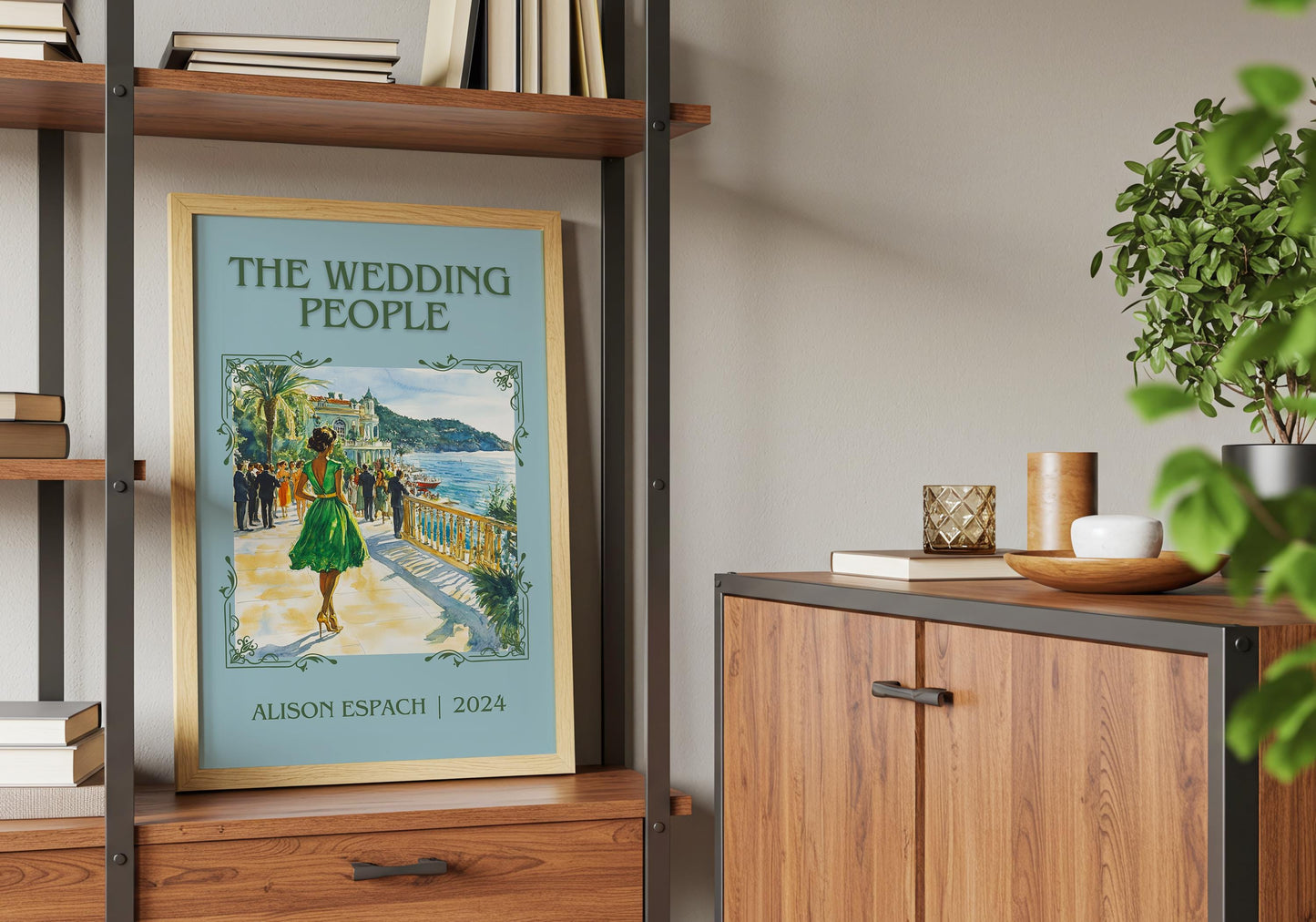 The Wedding People by Alison Espach High Quality Poster Print. Fast, Free Delivery Wall Art. Author, Title Book/Novel Artwork. Minimalist