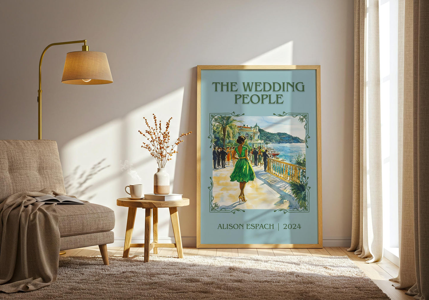 The Wedding People by Alison Espach High Quality Poster Print. Fast, Free Delivery Wall Art. Author, Title Book/Novel Artwork. Minimalist