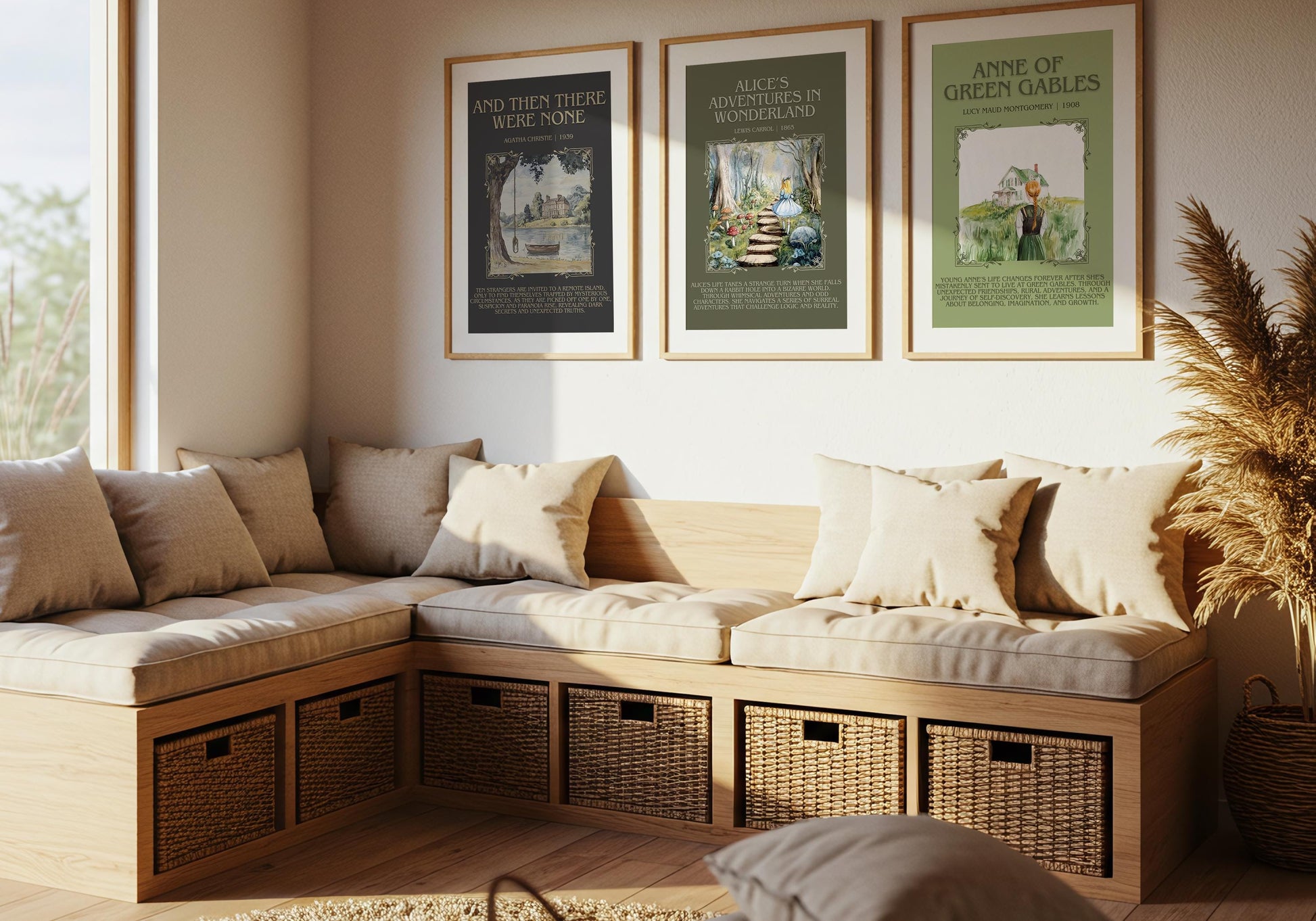 And Then There Were None by Agatha Christie Descriptive, High Quality Poster Print. Free Delivery Wall Art. Author and Blurb Book Artwork