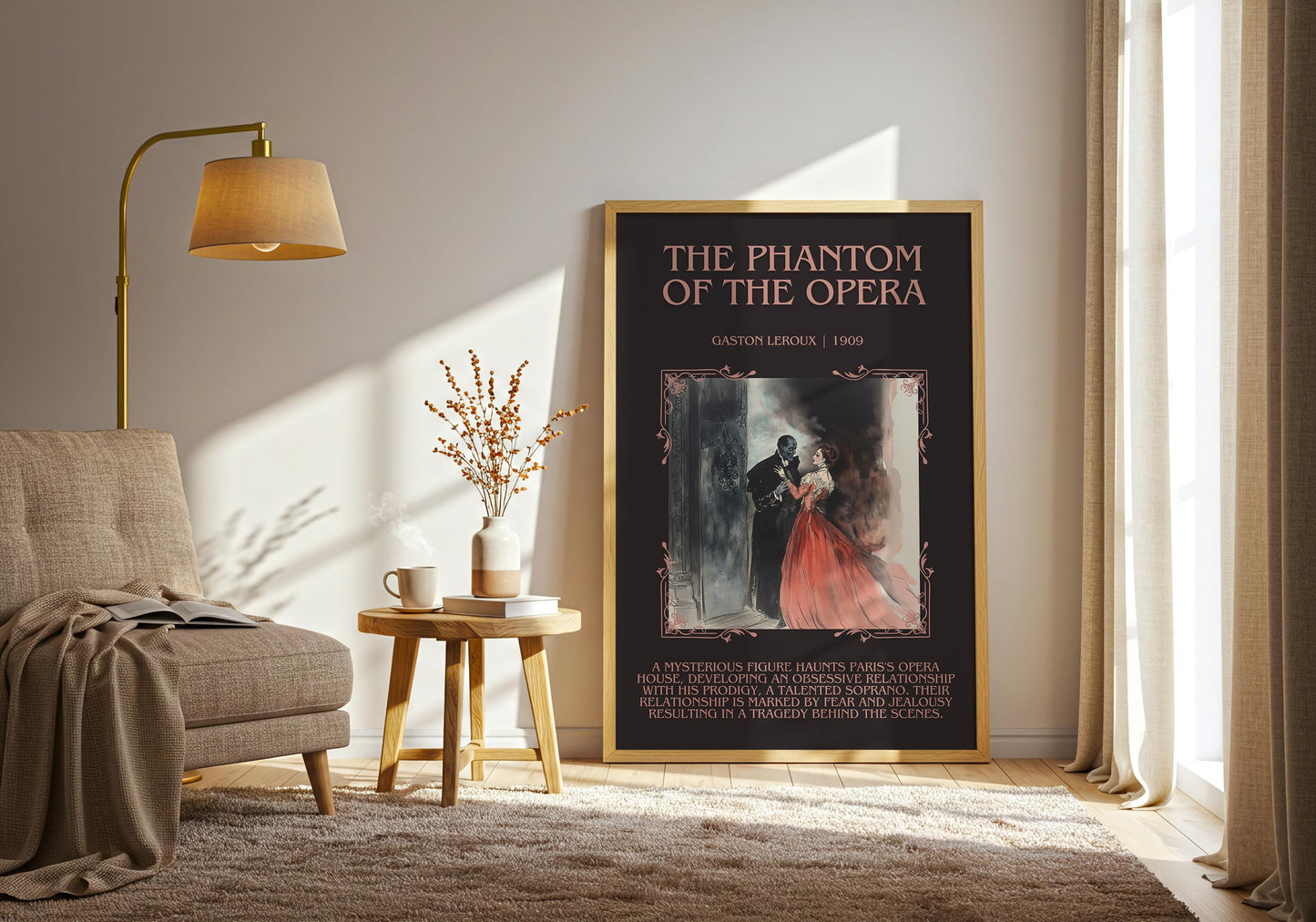 The Secret Garden by Francis Hodgson Burnett Descriptive, High Quality Poster. Fast, Free Delivery Wall Art. Author and Blurb Book Artwork