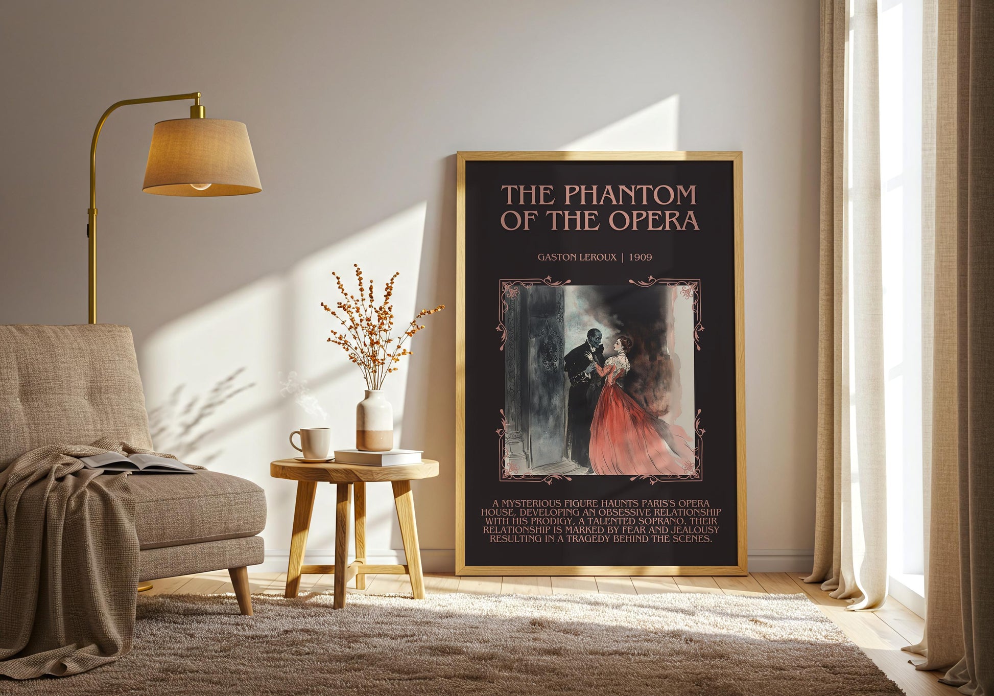 The Secret Garden by Francis Hodgson Burnett Descriptive, High Quality Poster. Fast, Free Delivery Wall Art. Author and Blurb Book Artwork