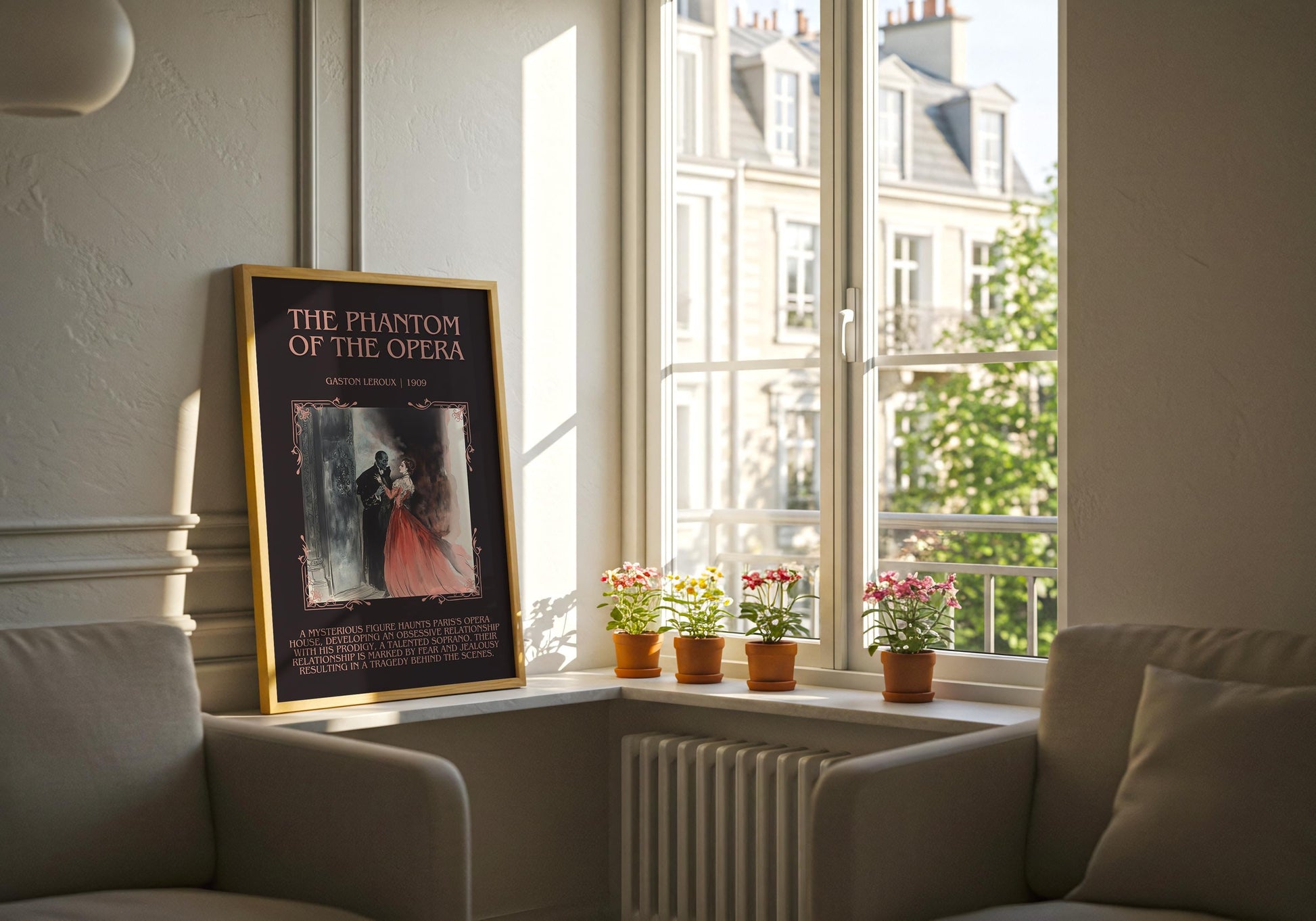 The Secret Garden by Francis Hodgson Burnett Descriptive, High Quality Poster. Fast, Free Delivery Wall Art. Author and Blurb Book Artwork