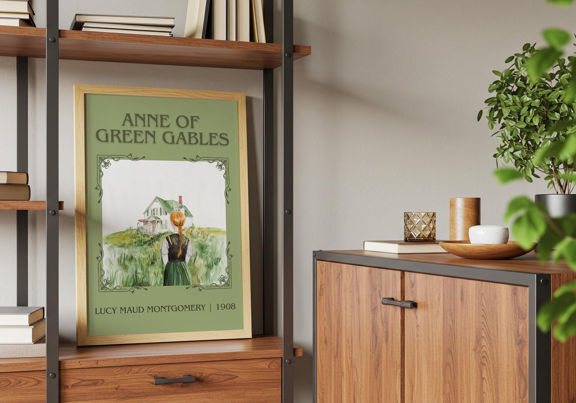Anne Of Green Gables by Lucy Maud Montgomery High Quality Poster Print. Fast, Free Delivery Wall Art. Author and Blurb Book/Novel Artwork