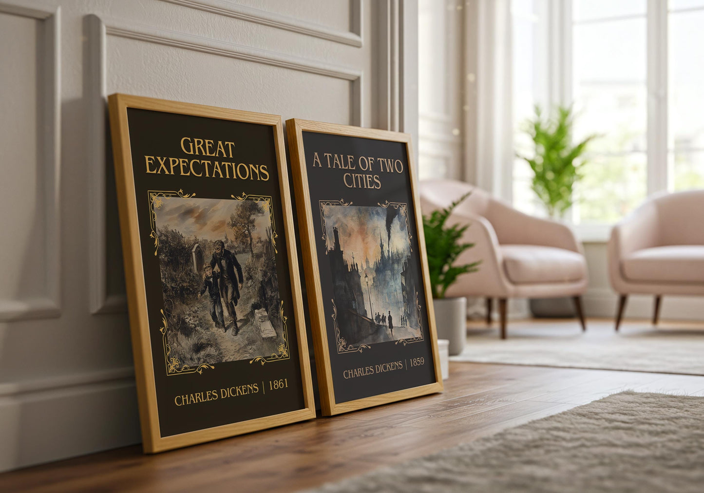 A Tale of Two Cities by Charles Dickens High Quality Poster Print. Fast, Free Delivery Wall Art. Author and Blurb Book Artwork
