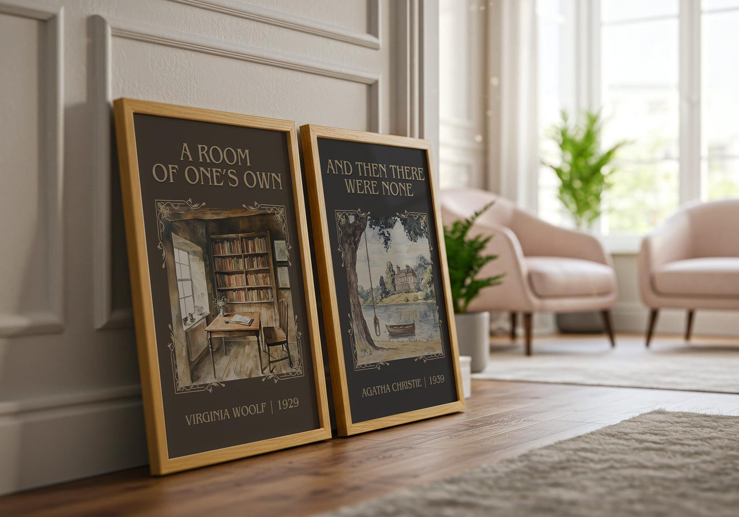 A Room Of One's Own by Virginia Woolf High Quality Poster Print. Free Delivery Wall Art. Author and Blurb Book/Novel Artwork