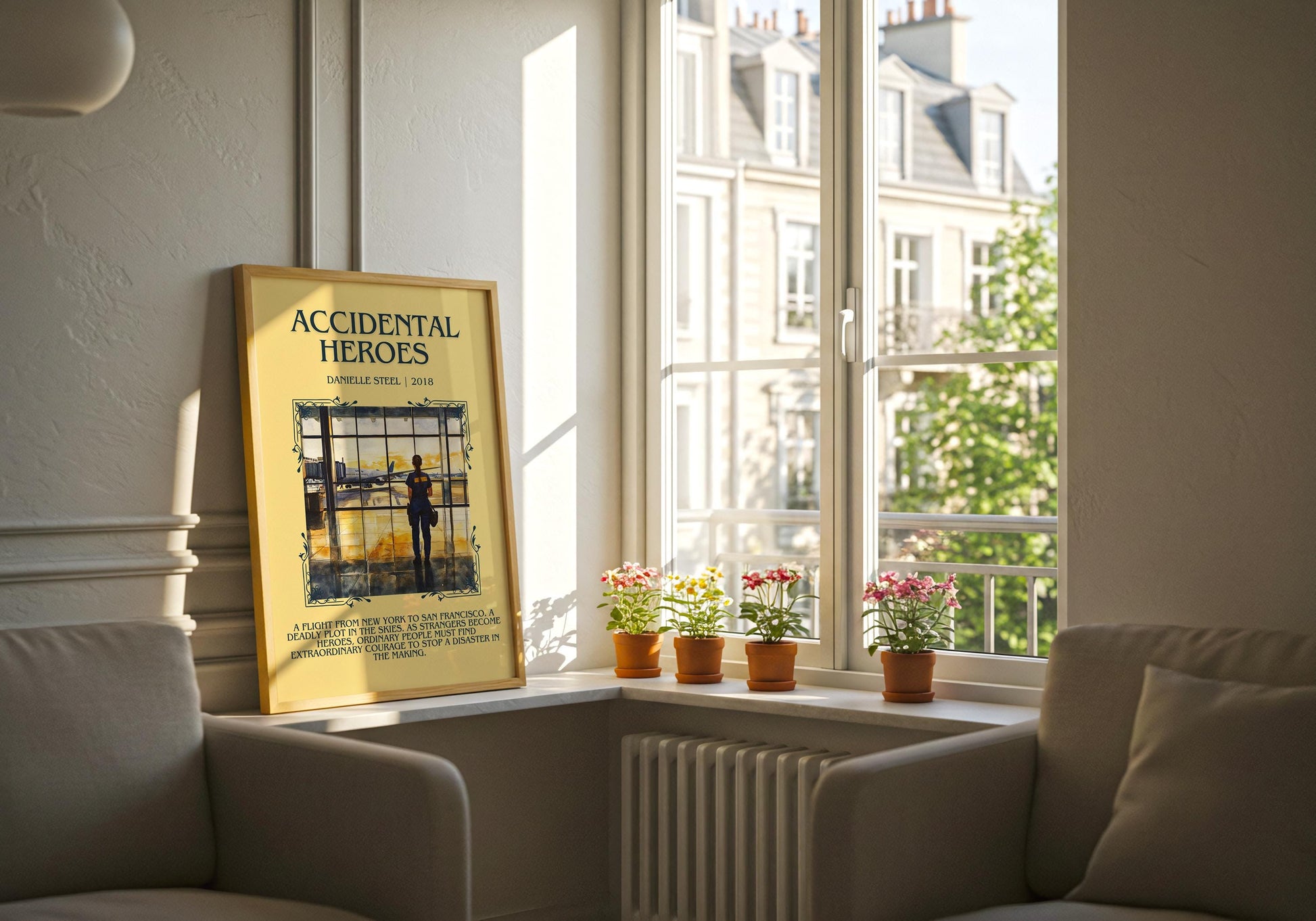 Accidental Heroes by Danielle Steel Descriptive, High Quality Poster Print.Free Delivery Wall Art.Author&Blurb Book Artwork. Novel Summary