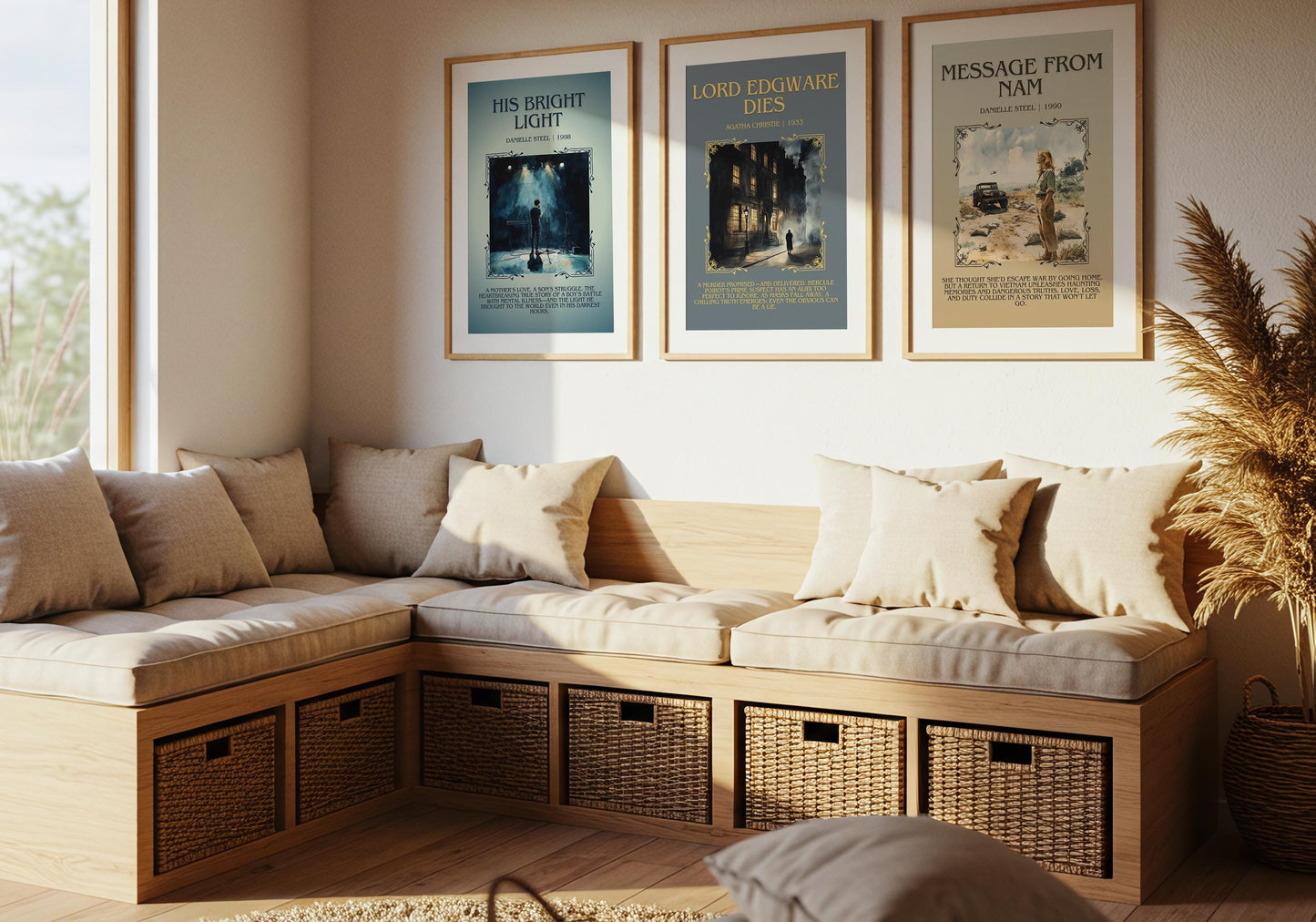His Bright Light by Danielle Steel Descriptive, High Quality Poster Print.Free Delivery Wall Art.Author&Blurb Book Artwork. Novel Summary