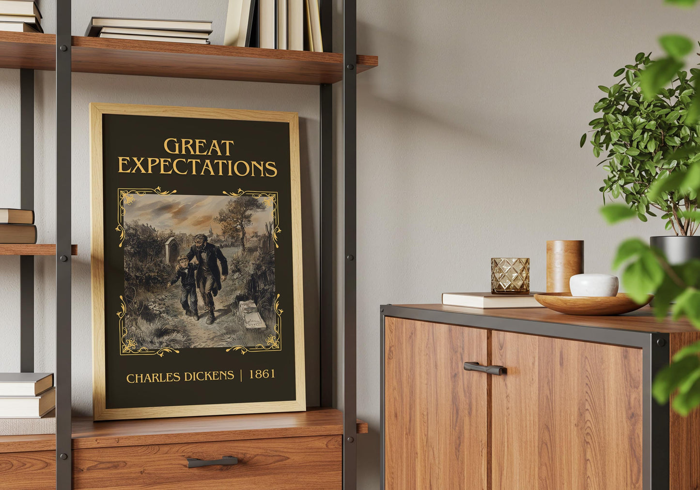 Great Expectations by Charles Dickens High Quality Poster Print. Fast, Free Delivery Wall Art. Author, Title Book/Novel Artwork. Minimalist